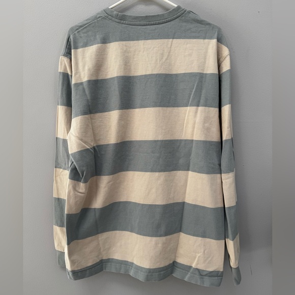 AG Jeans Long Sleeve White and Blue Striped Shirt in XL - Picture 9 of 9